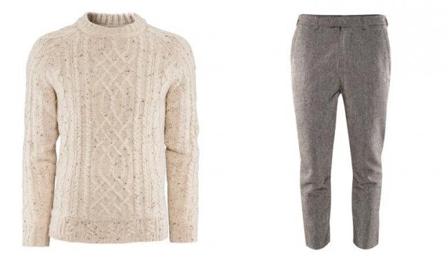 Jersey y pantalón de tweed en H&M