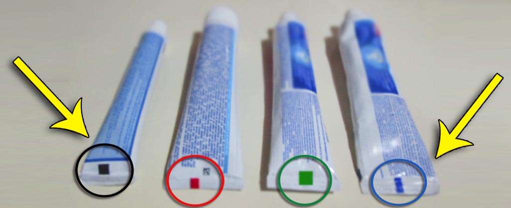 El secreto de la etiqueta de la pasta de dientes